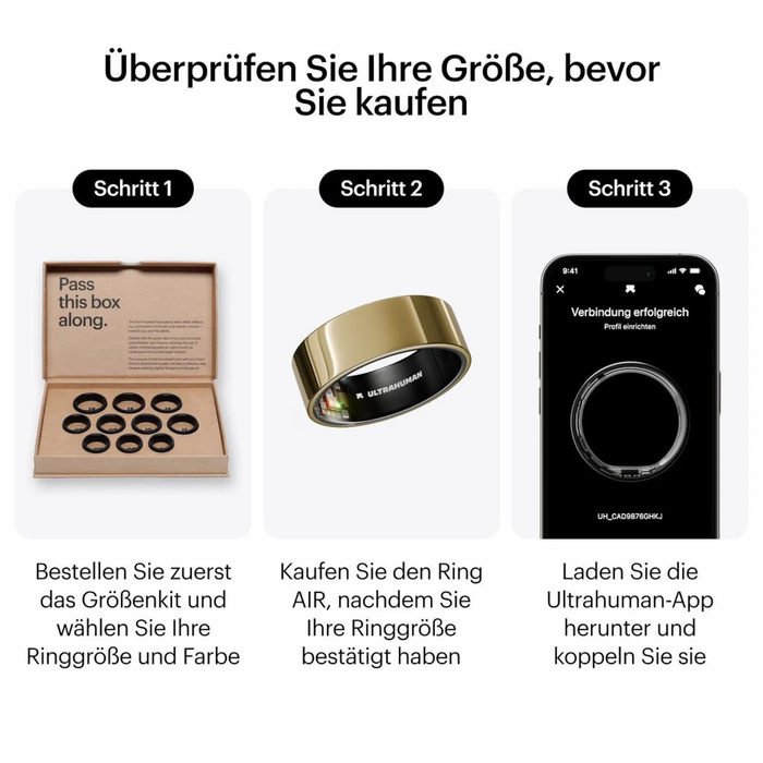 ULTRAHUMAN Ring Air (Bionic Gold, Μέγεθος 14) - Έξυπνο Δαχτυλίδι (Παρακολούθηση Ύπνου & Fitness, Καρδιακός Ρυθμός)