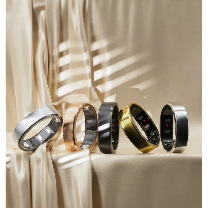 RingConn Smart Ring Gen3 for Women and Men - Brushed Silver, Size 7 (SKU Q542-01U, MPN 125010701)