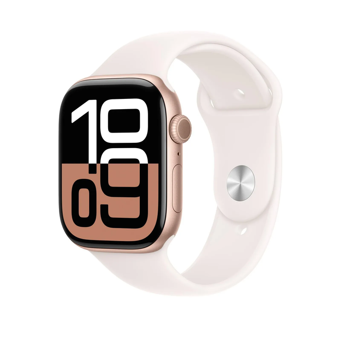 Apple Sport Band για Apple Watch 46mm Απαλό Ροζ (S/M)