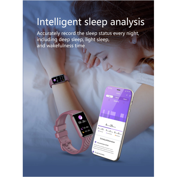 Activity Tracker Blackview Unisex Bt5.2 Ip68 Pink