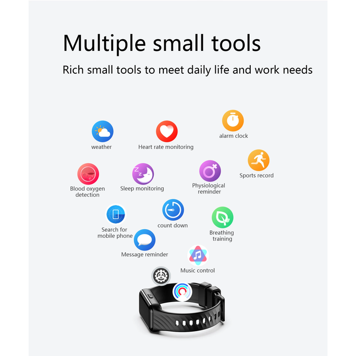 Activity Tracker Blackview Unisex Bt5.2 Ip68 Black