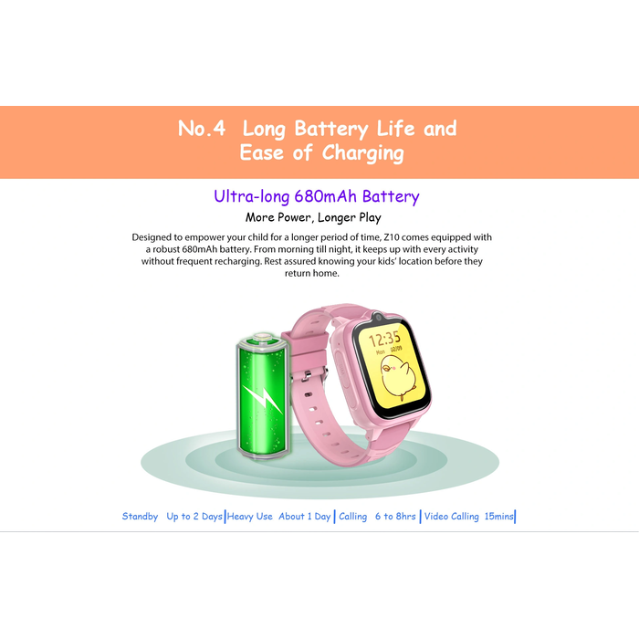 Παιδικό Smartwatch Blackview 4g, Wifi, Gps, Lbs, Sos Function Kidwatch Android 8.1 Pink